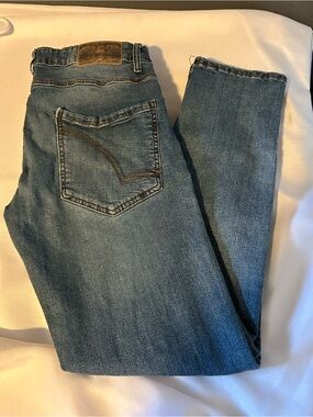 Ring of Fire Men's Straight Jeans - Medium Blue Denim